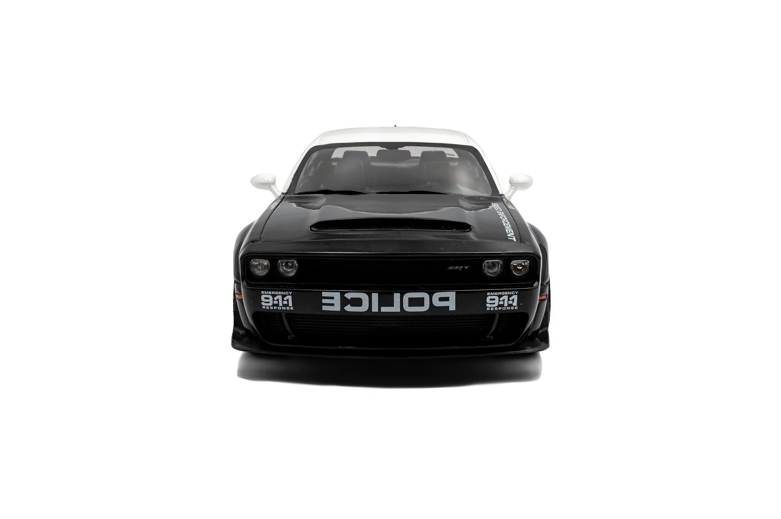 Solido 2023 Dodge Challenger SRT Hellcat Redeye Highway Patrol Black 1:18 - Image 6