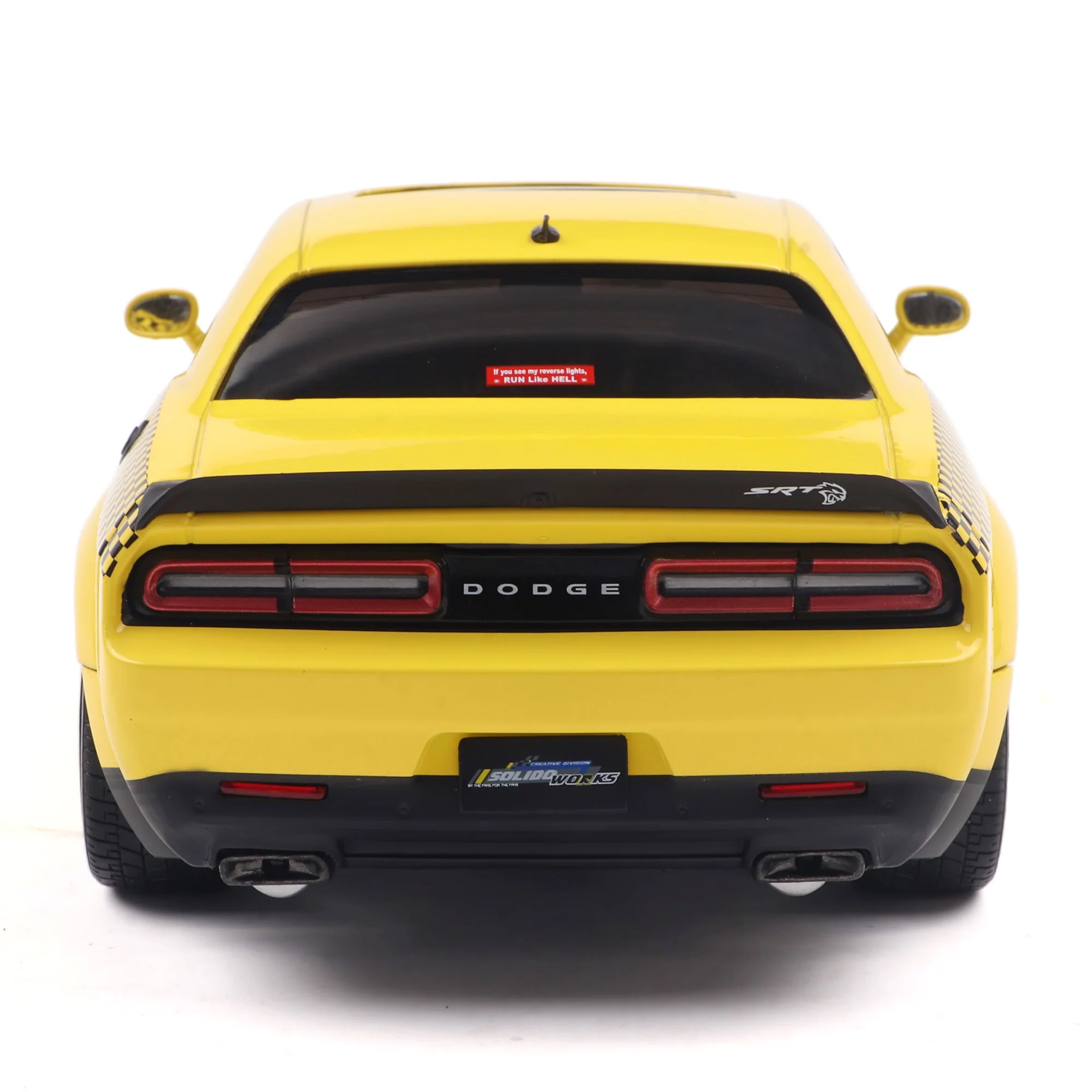 Solido 2023 Dodge Challenger SRT Hellcat Widebody NYC Taxi "Hellcab" Yellow 1:18 - Image 6