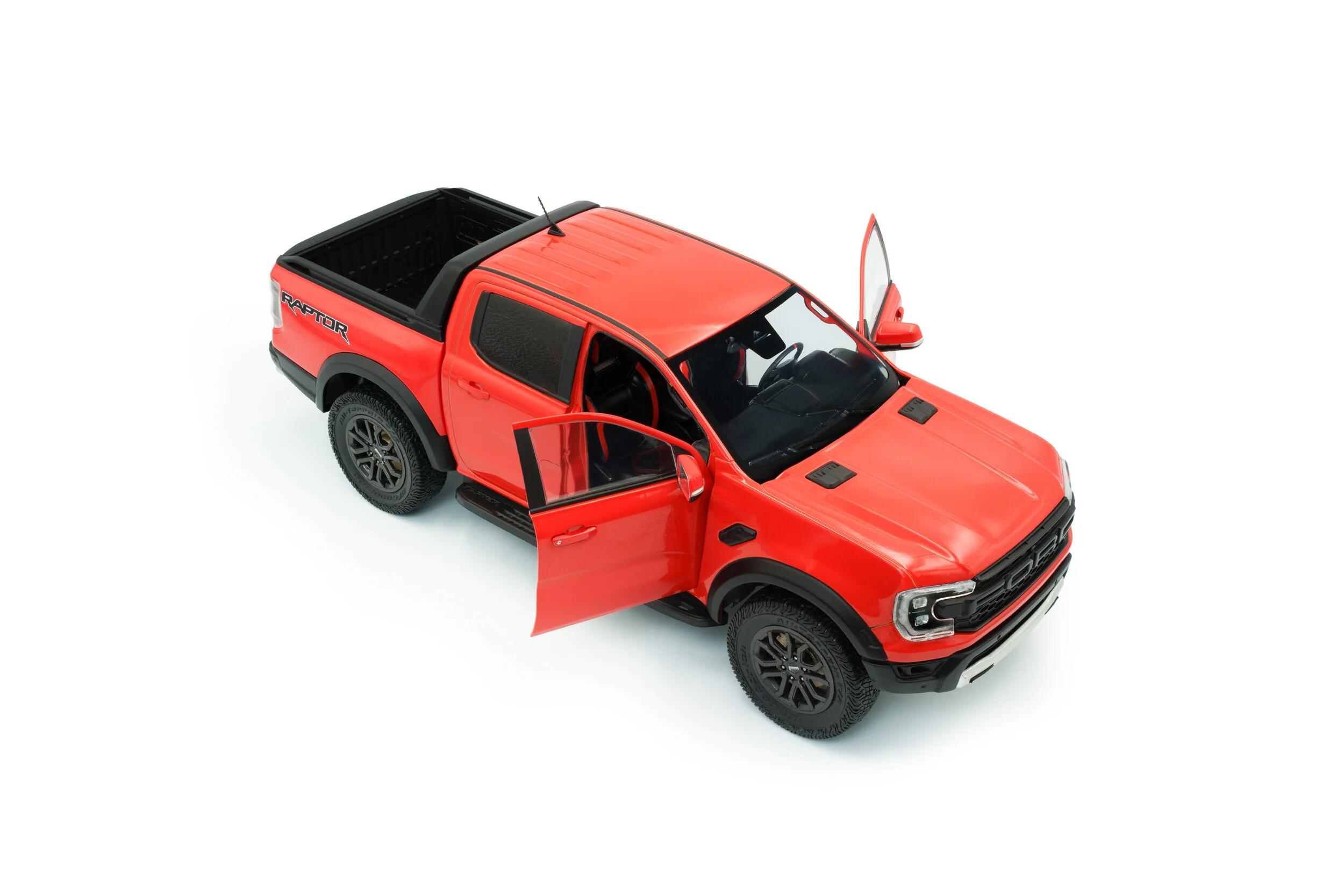 Solido 2024 Ford Ranger Raptor Crew Cab Pickup Truck Orange 1:18 - Image 7