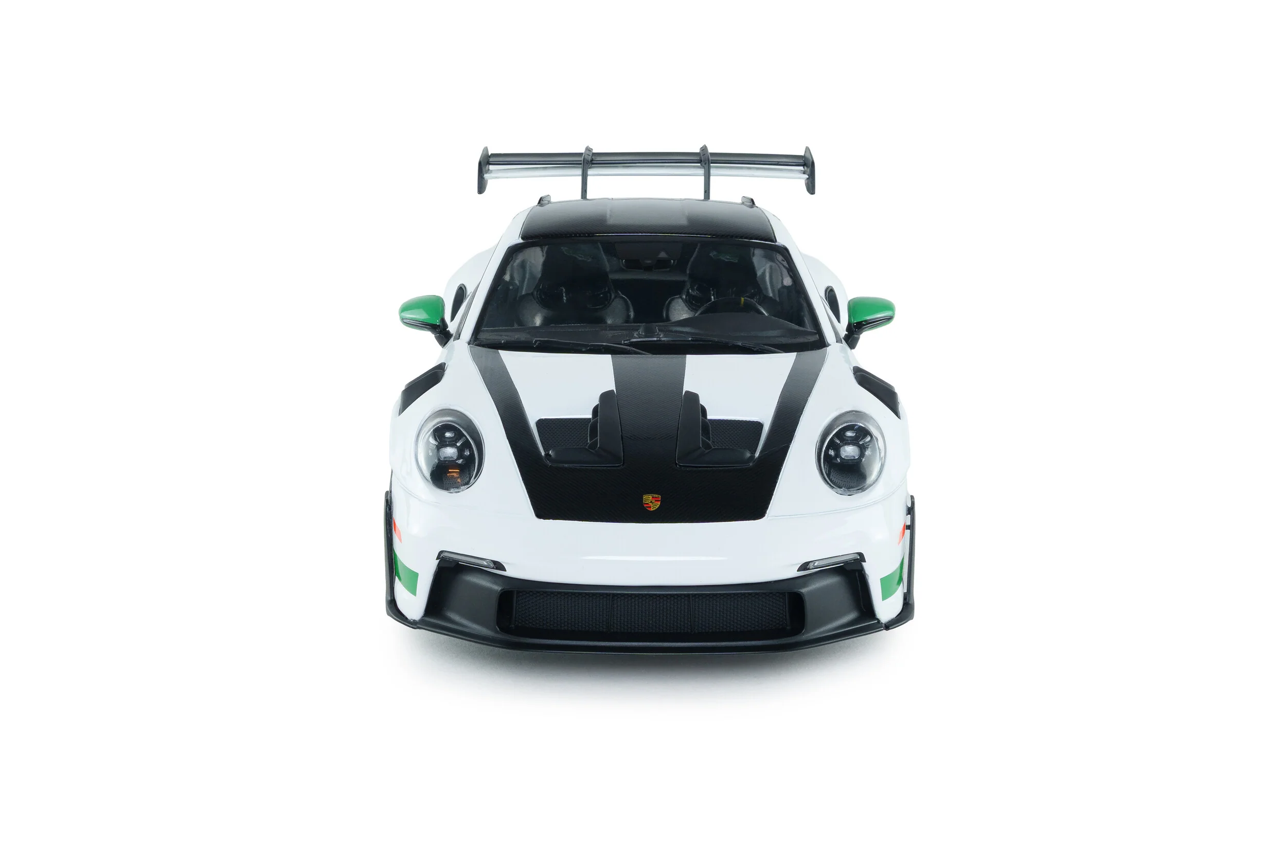 Solido 2024 Porsche 911 992 GT3 RS Weissach Pack White w/ Green Wheels 1:18 - Image 7