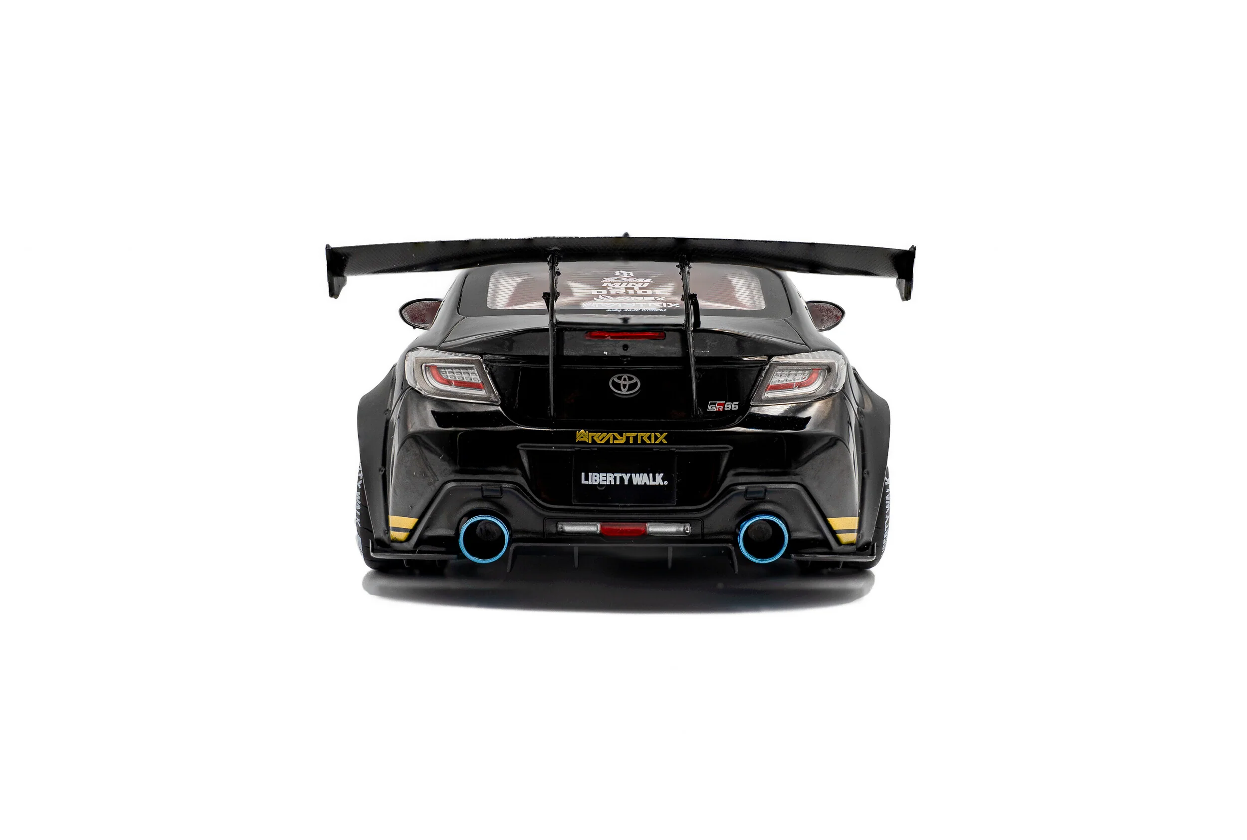 Solido 2024 Toyota GR86 LBWK Body Kit Black & Gold 1:18 - Image 3