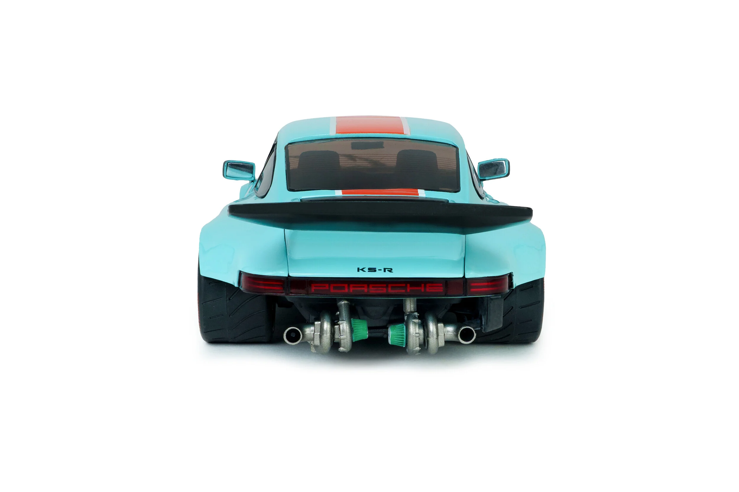 Solido 2026 Porsche 911 KS-R Blue & Orange Khyzyl Saleem 1:18 - Image 3
