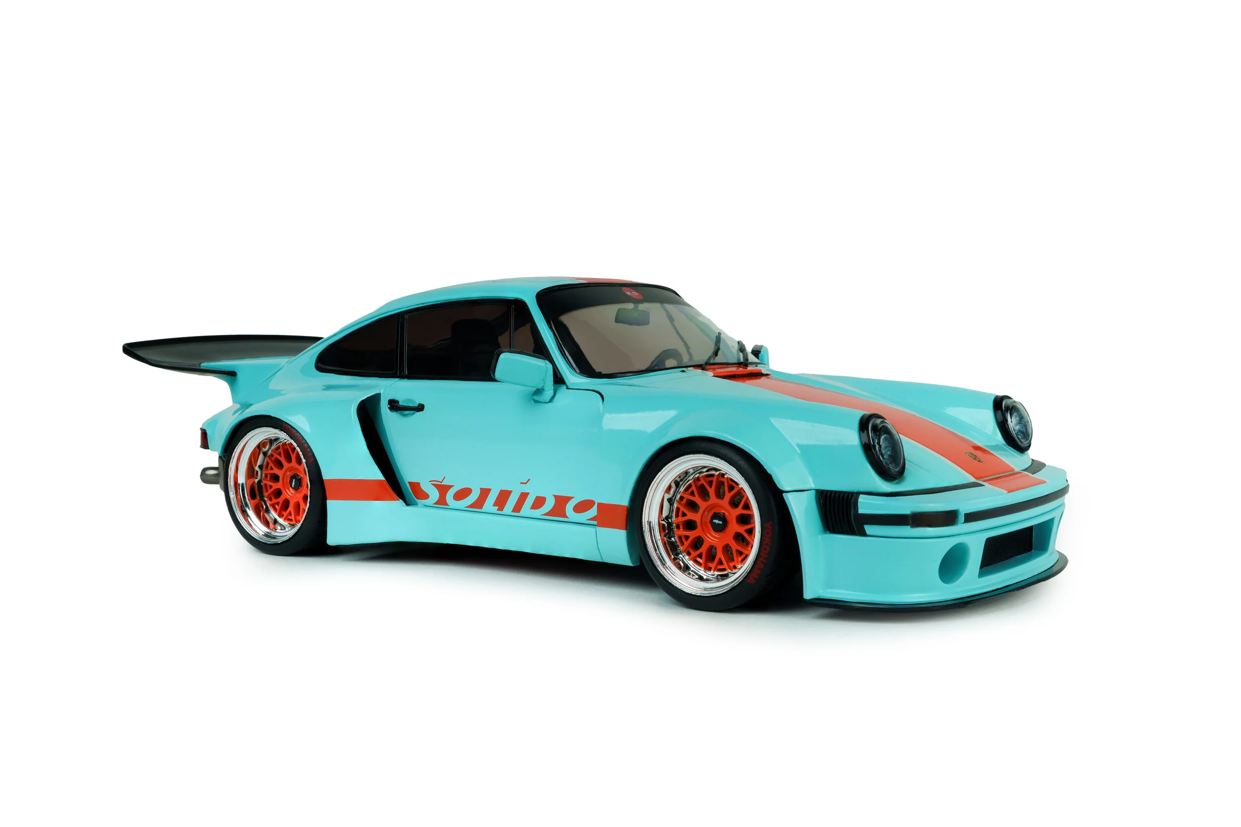 Solido 2026 Porsche 911 KS-R Blue & Orange Khyzyl Saleem 1:18 - Image 6