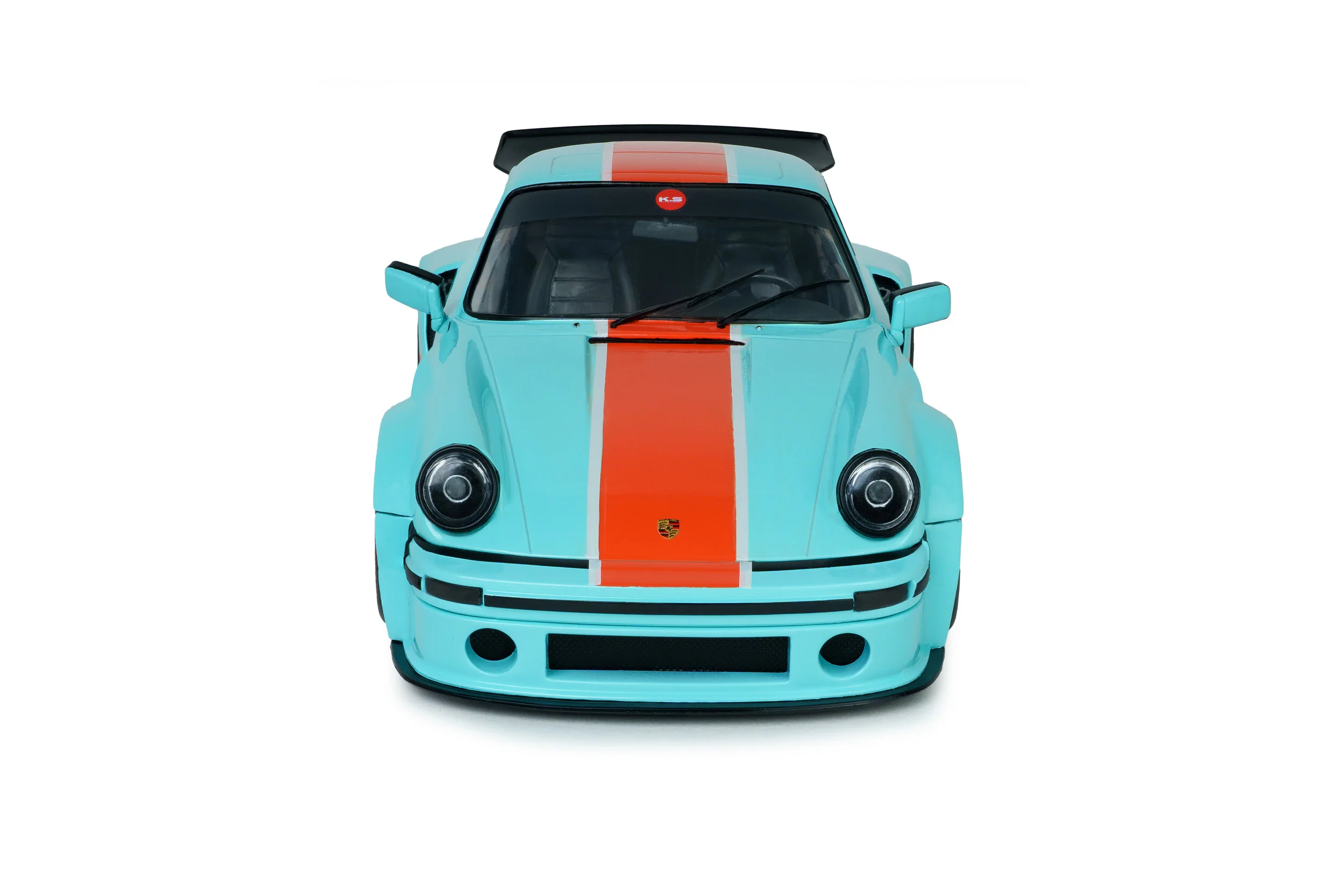 Solido 2026 Porsche 911 KS-R Blue & Orange Khyzyl Saleem 1:18 - Image 7