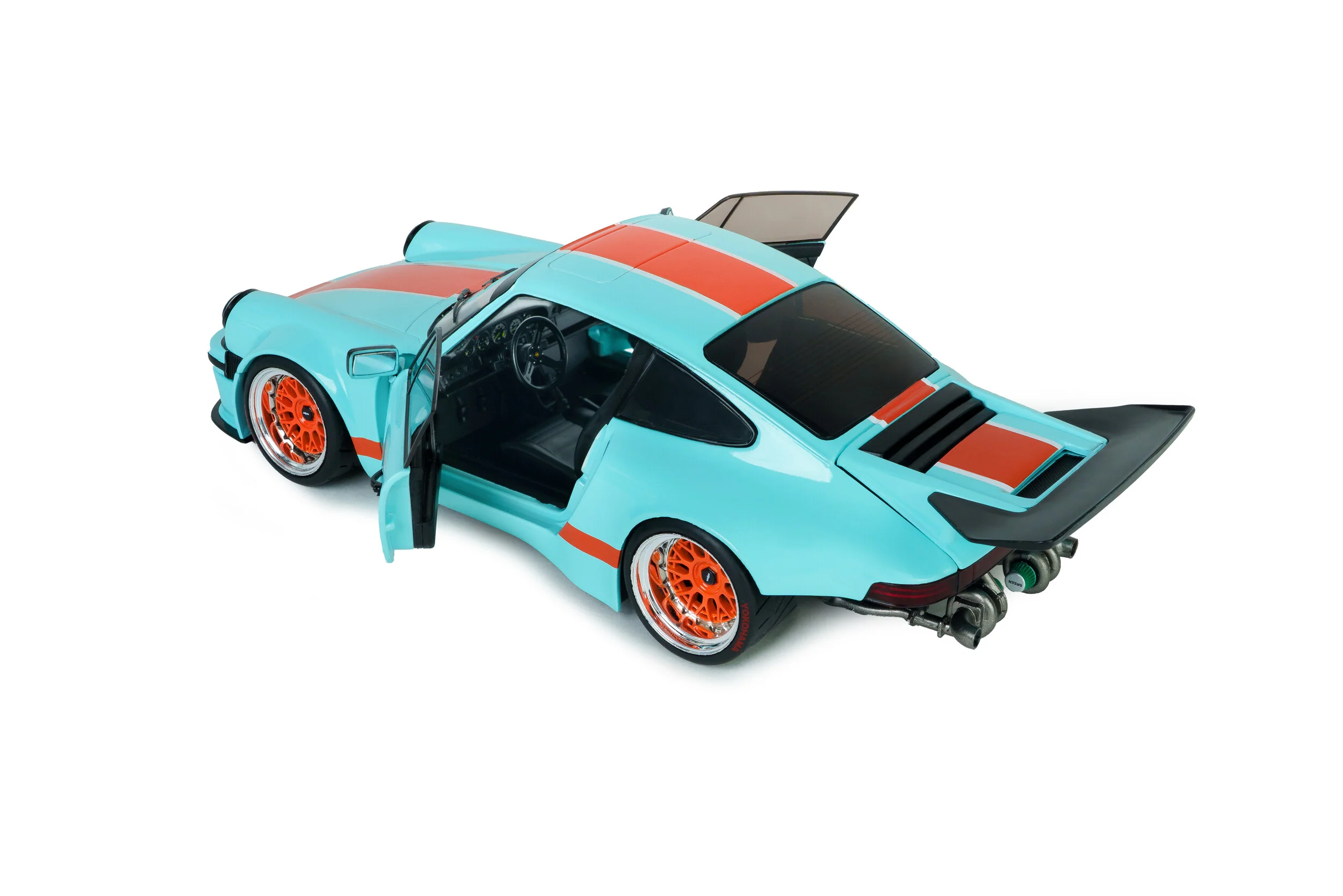Solido 2026 Porsche 911 KS-R Blue & Orange Khyzyl Saleem 1:18 - Image 9
