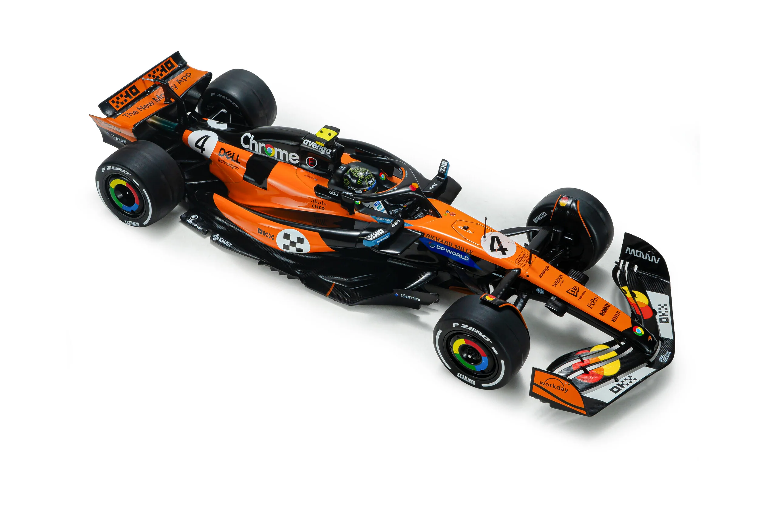 Solido Mclaren F1 Team MCL39 Orange #4 L. Norris Winner Monaco GP 2025 1:18 - Image 10