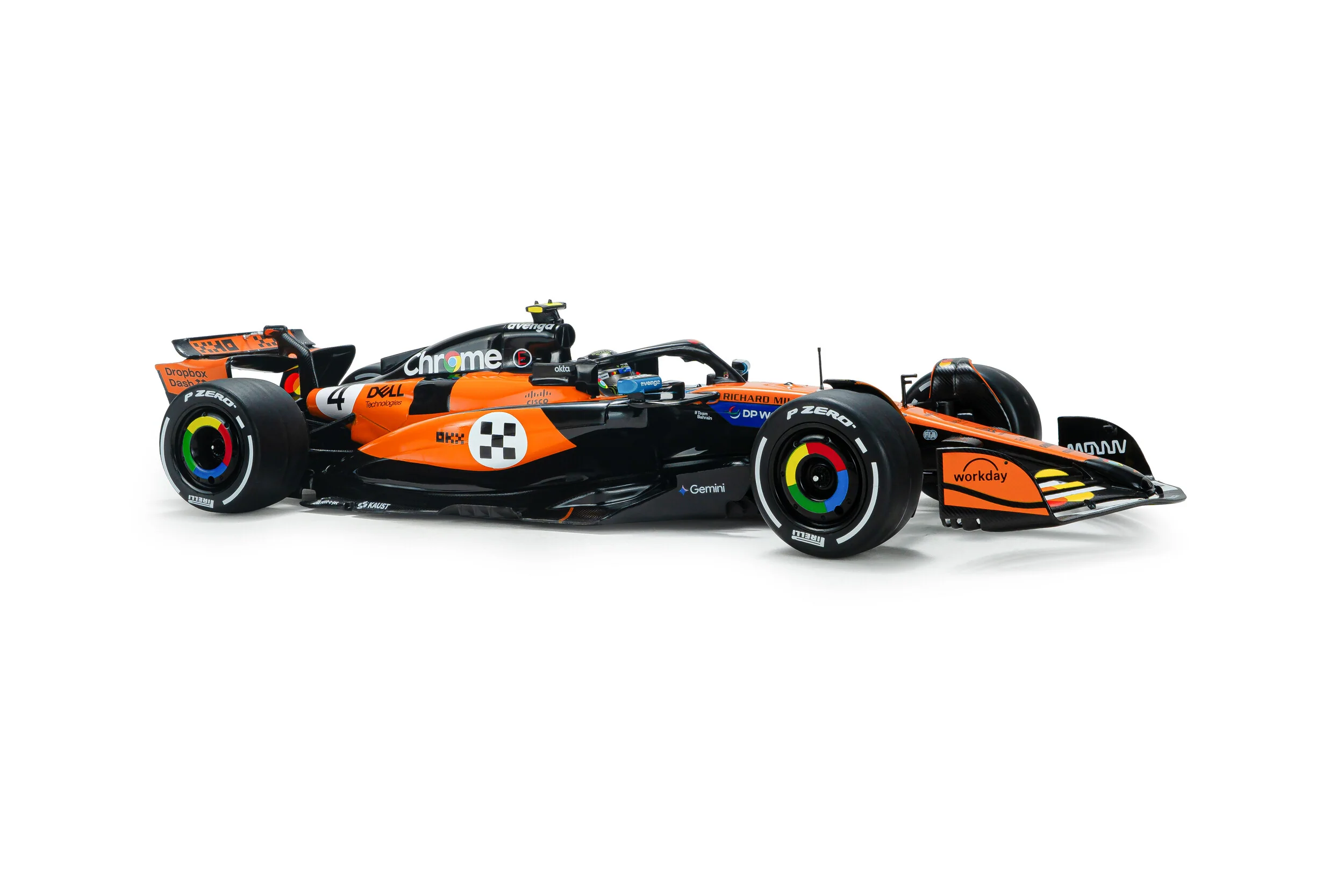 Solido Mclaren F1 Team MCL39 Orange #4 L. Norris Winner Monaco GP 2025 1:18 - Image 6