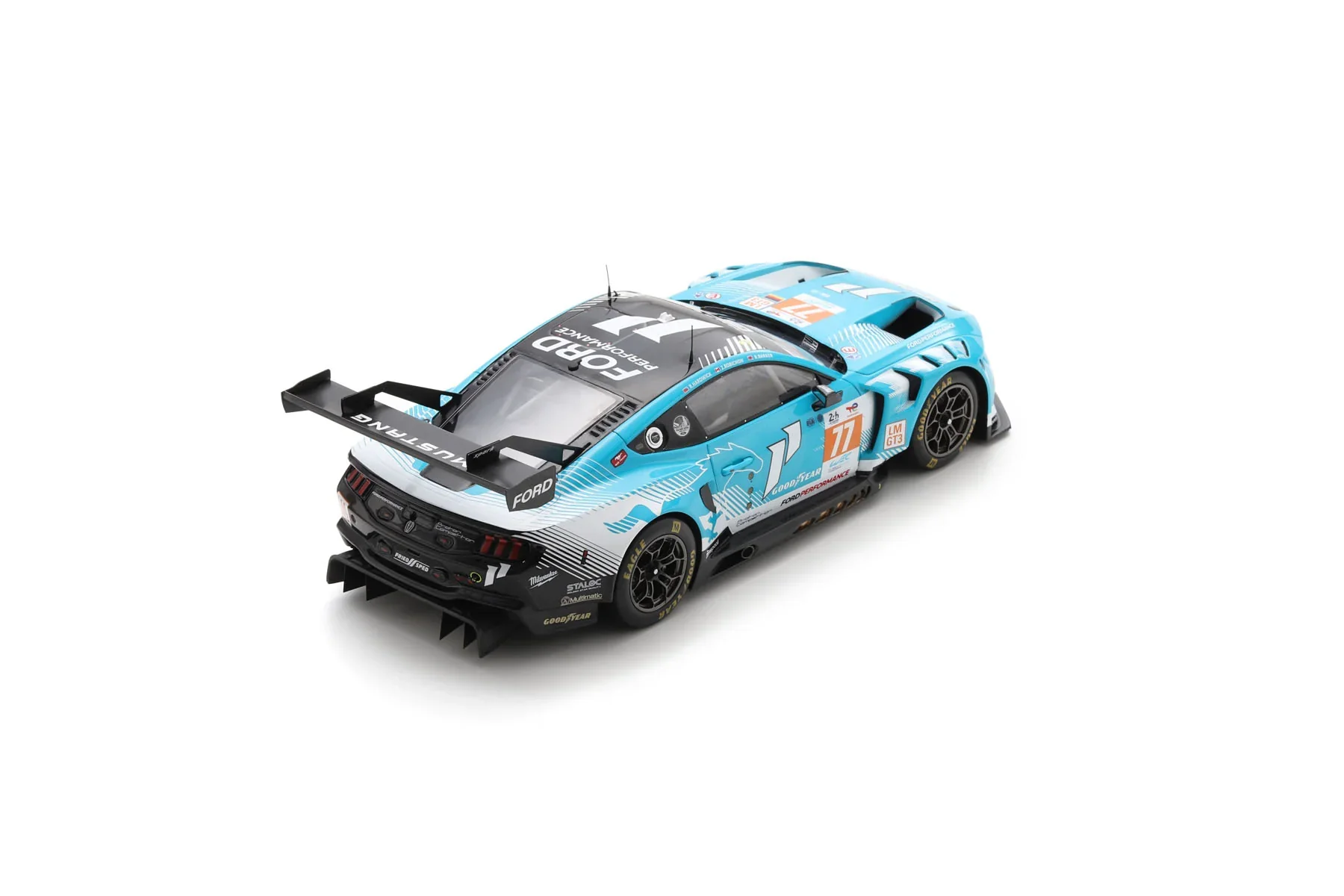 Spark Model Ford Mustang GT3 Coyote #77 Team Proton Competition 24hr Le Mans 2024 1:18 - Image 3