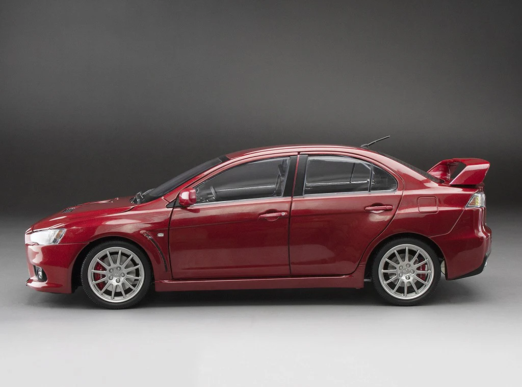 Sun-Star 2007 Mitsubishi Lancer Evolution X FQ400 Red Metallic 1:18 - Image 3