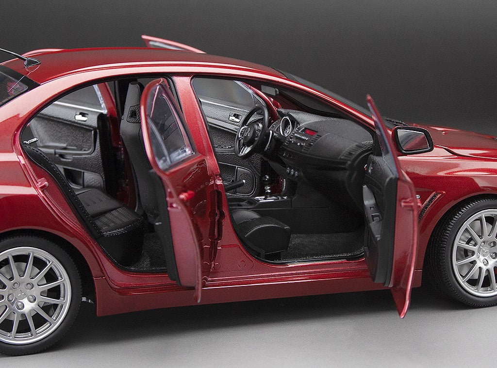 Sun-Star 2007 Mitsubishi Lancer Evolution X FQ400 Red Metallic 1:18 - Image 9