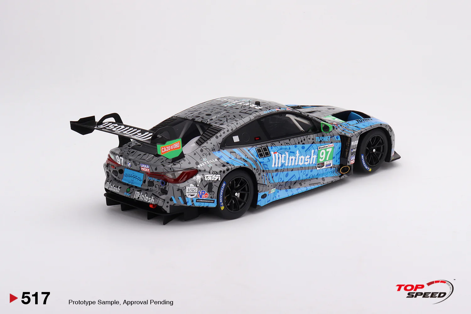Topspeed 1:18 BMW M4 GT3 #97 Turner Motorsports IMSA 2023 Laguna Seca GTD 2nd Place - Image 6