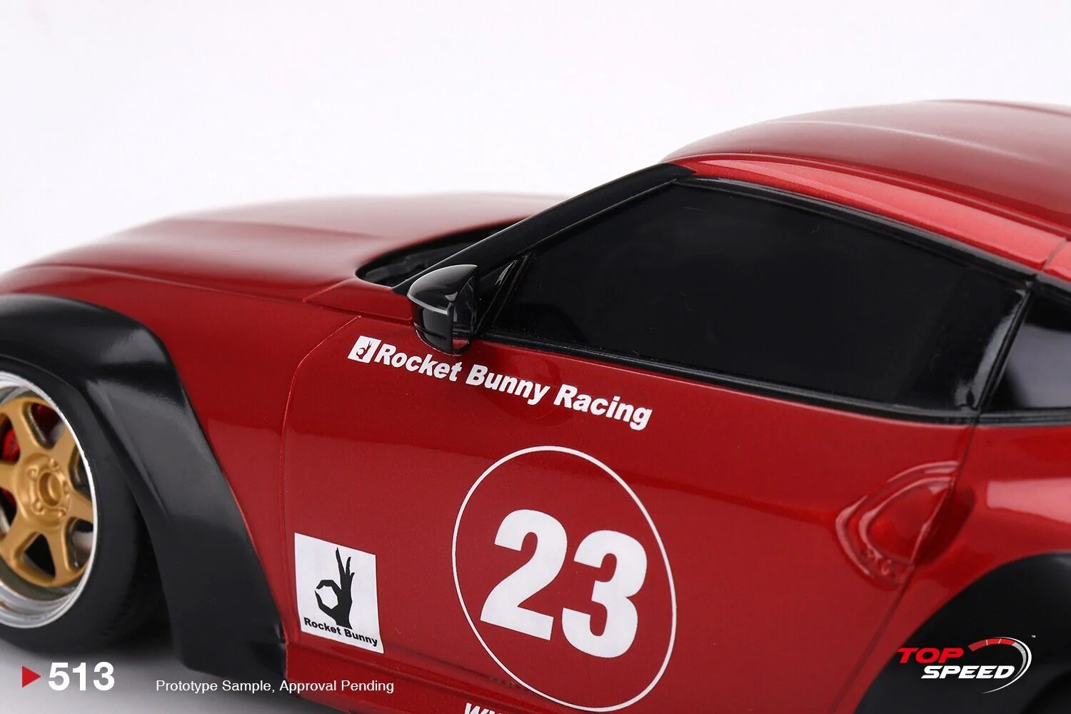Topspeed 2023 Nissan Fairlady Z (RZ34) #23 Rocket Bunny Pandem Passion Red 1:18 - Image 5