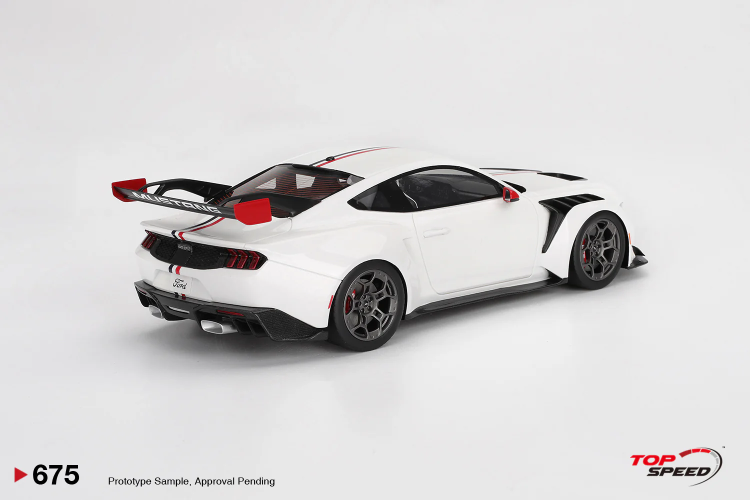 Topspeed 2025 Ford Mustang GTD Spirit of America Performance White 1:18 - Image 2