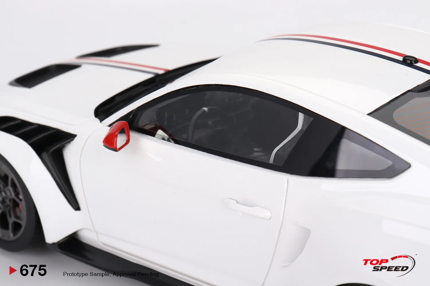 Topspeed 2025 Ford Mustang GTD Spirit of America Performance White 1:18 - Image 5