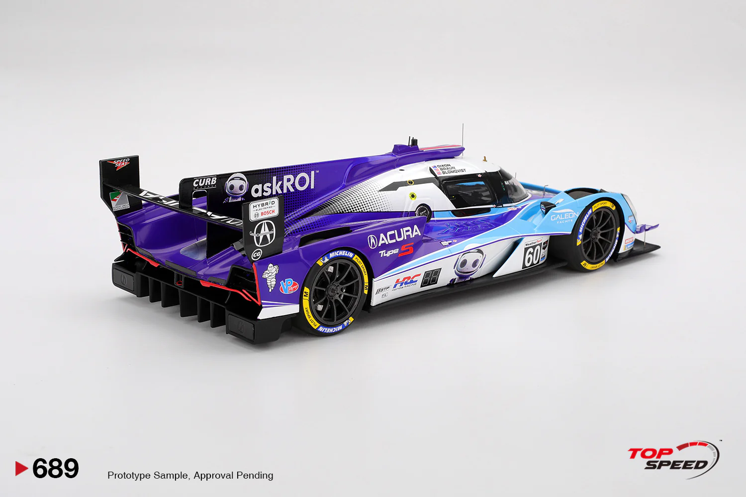 Topspeed Acura ARX-06 #60 Meyer Shank Racing IMSA 10th 2025 Sebring 12 Hrs 1:18 - Image 2
