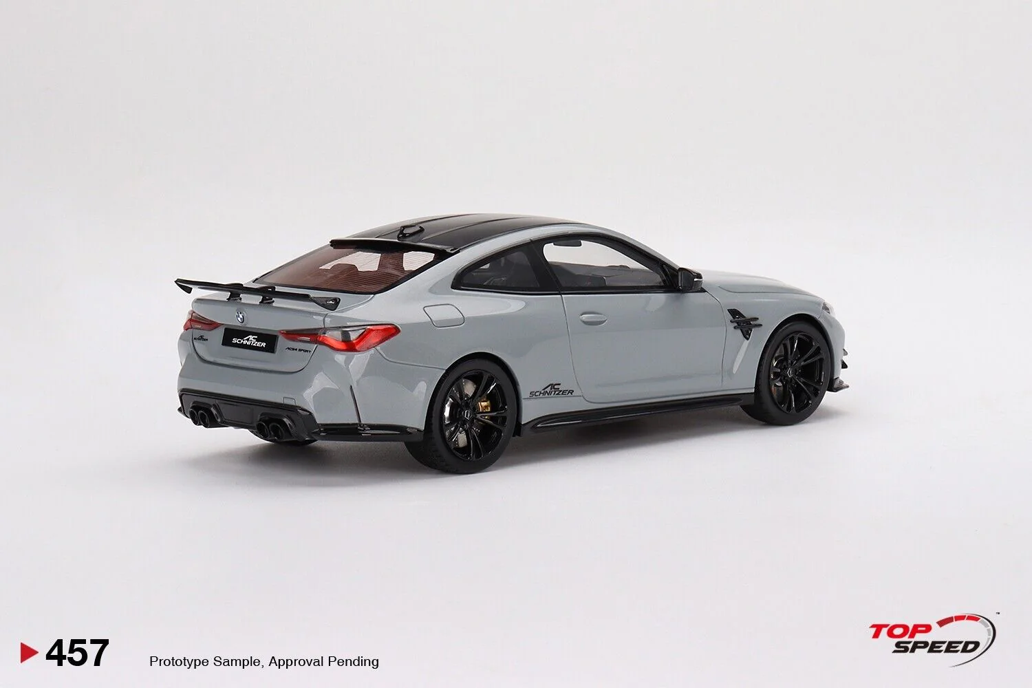 Topspeed BMW G82 M4 AC Schnitzer Brooklyn Grey Metallic 1:18 Resin - Image 3