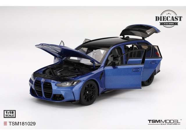 Topspeed BMW M3 Touring M (G81) Portimao Blue Metallic 1:18 - Image 2