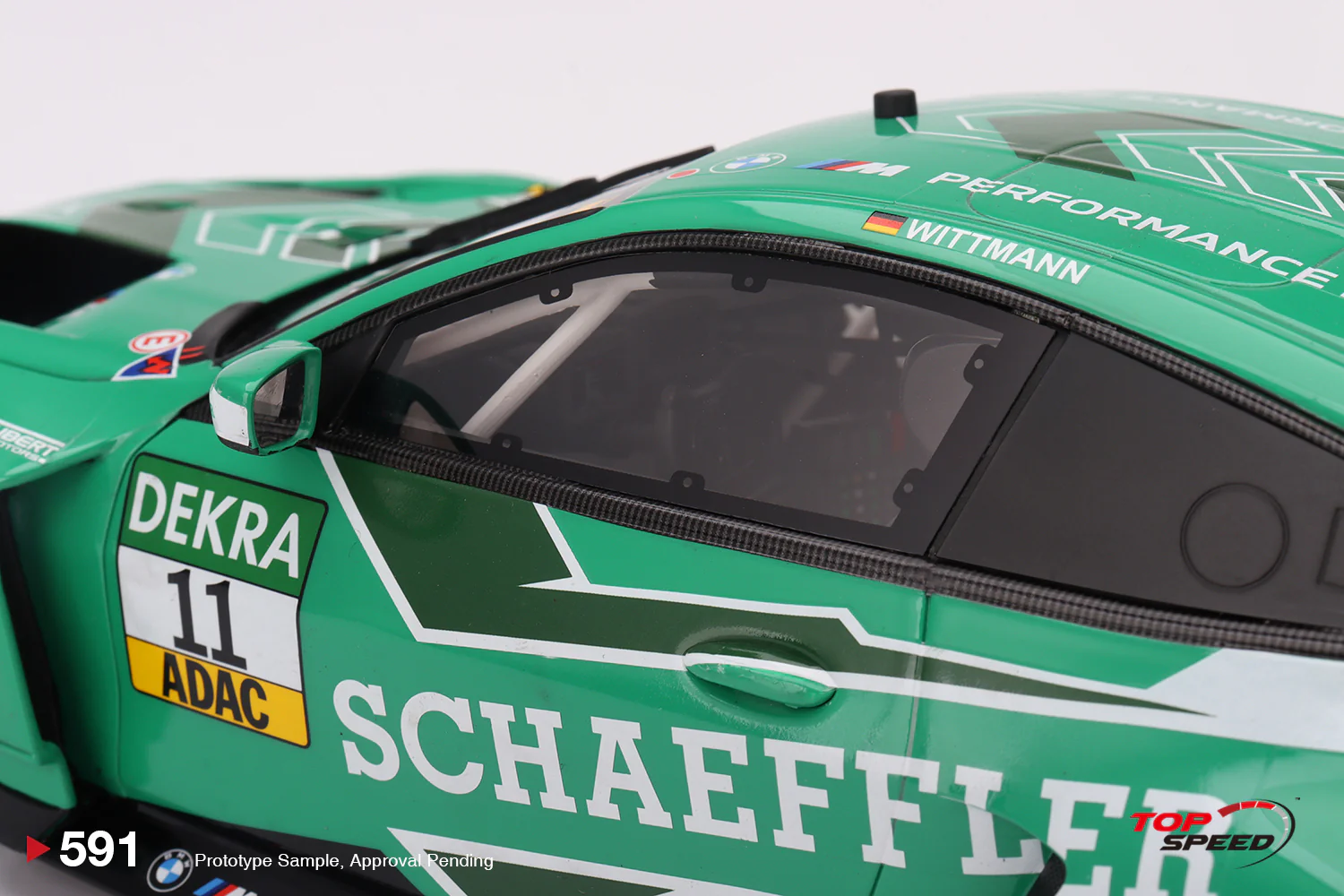 Topspeed BMW M4 GT3 #11 Schubert Motorsport 2024 DTM Green 1:18 - Image 5