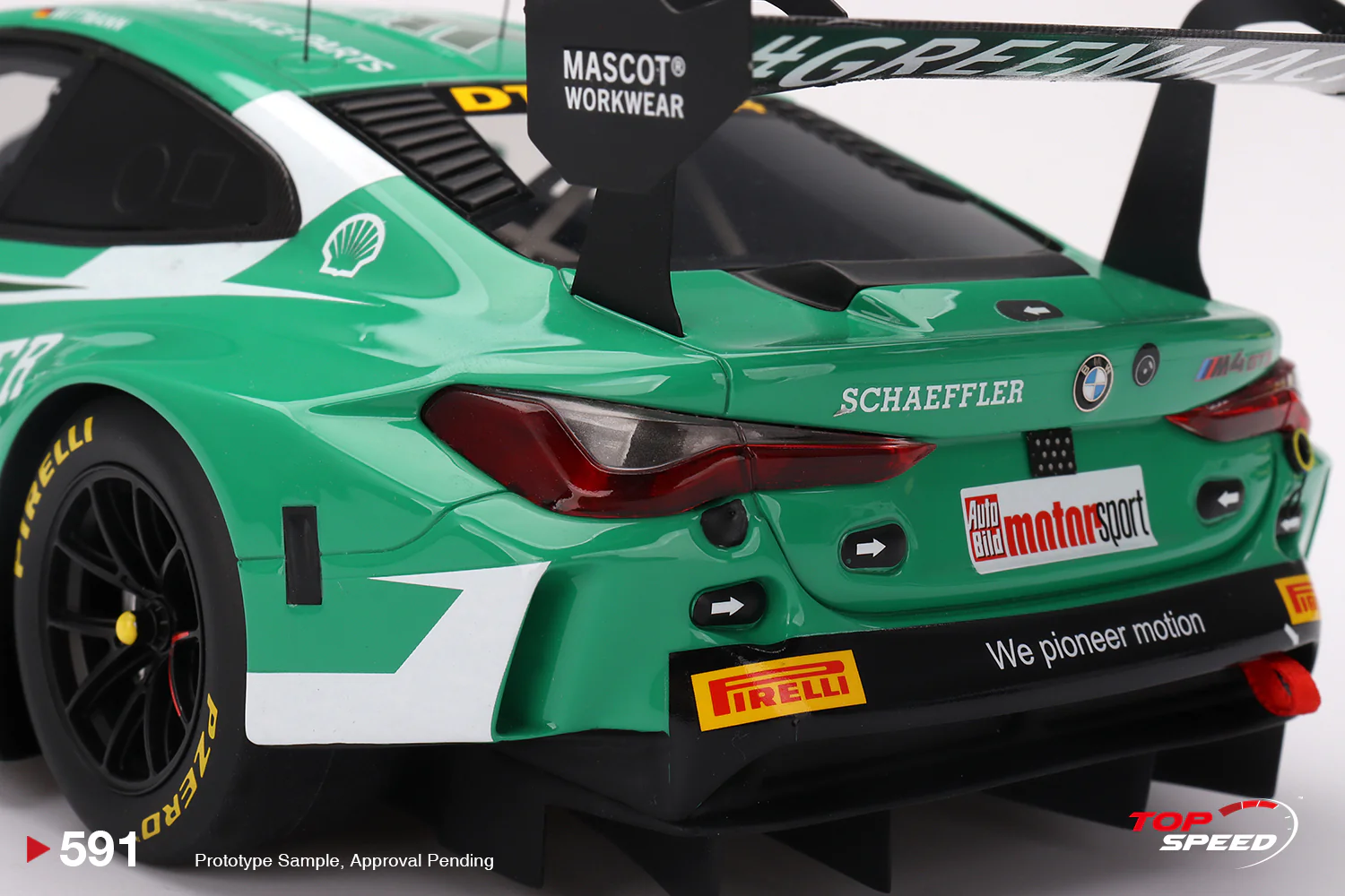 Topspeed BMW M4 GT3 #11 Schubert Motorsport 2024 DTM Green 1:18 - Image 6