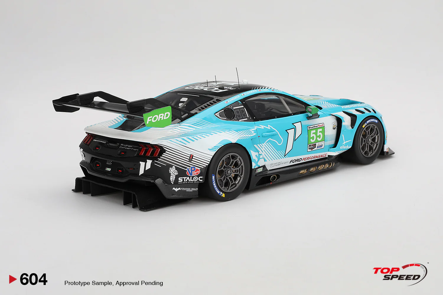 Topspeed Ford Mustang GT3 #55 Proton Competition 2024 IMSA Daytona 24hrs Blue 1:18 - Image 2