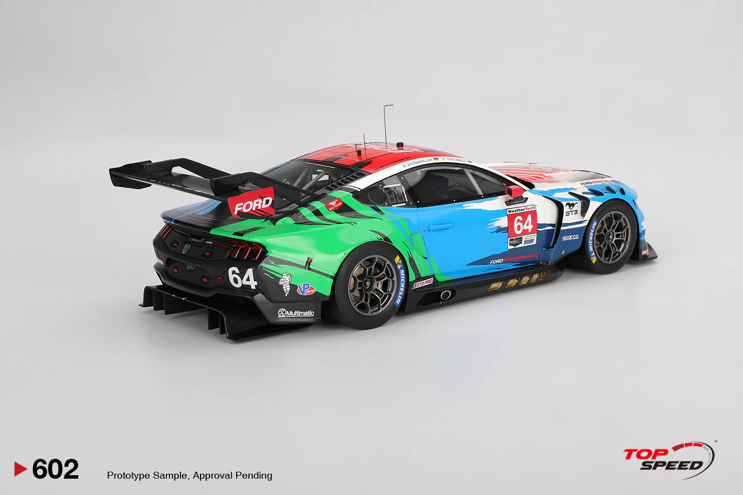 Topspeed Ford Mustang GT3 #64 Ford Multimatic Motorsports 2024 IMSA Laguna Seca 1:18 - Image 2