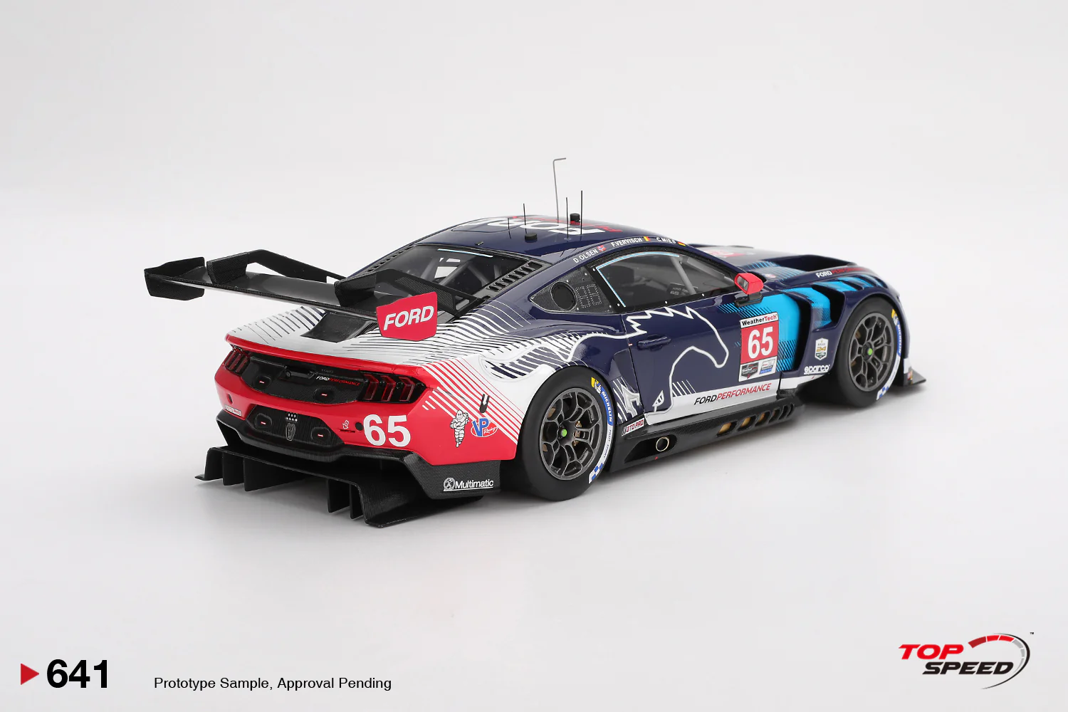 Topspeed Ford Mustang GT3 #65 Ford Multimatic Motorsports 2025 Winner IMSA Daytona 24hrs 1:18 - Image 2
