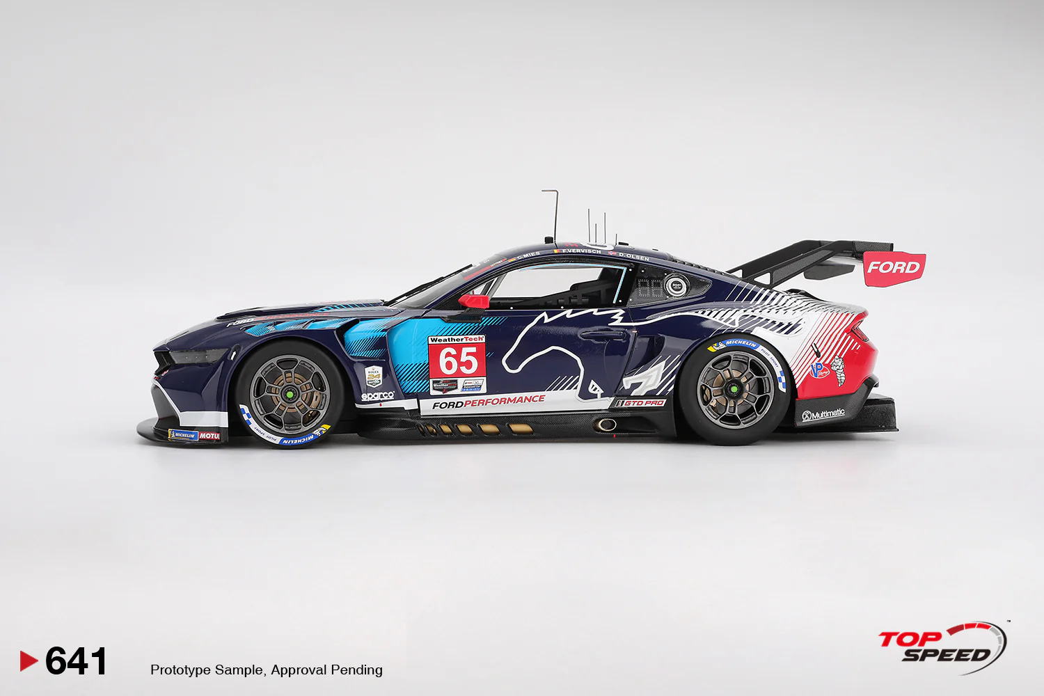 Topspeed Ford Mustang GT3 #65 Ford Multimatic Motorsports 2025 Winner IMSA Daytona 24hrs 1:18 - Image 3