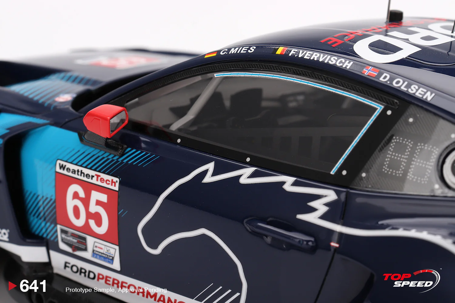 Topspeed Ford Mustang GT3 #65 Ford Multimatic Motorsports 2025 Winner IMSA Daytona 24hrs 1:18 - Image 5
