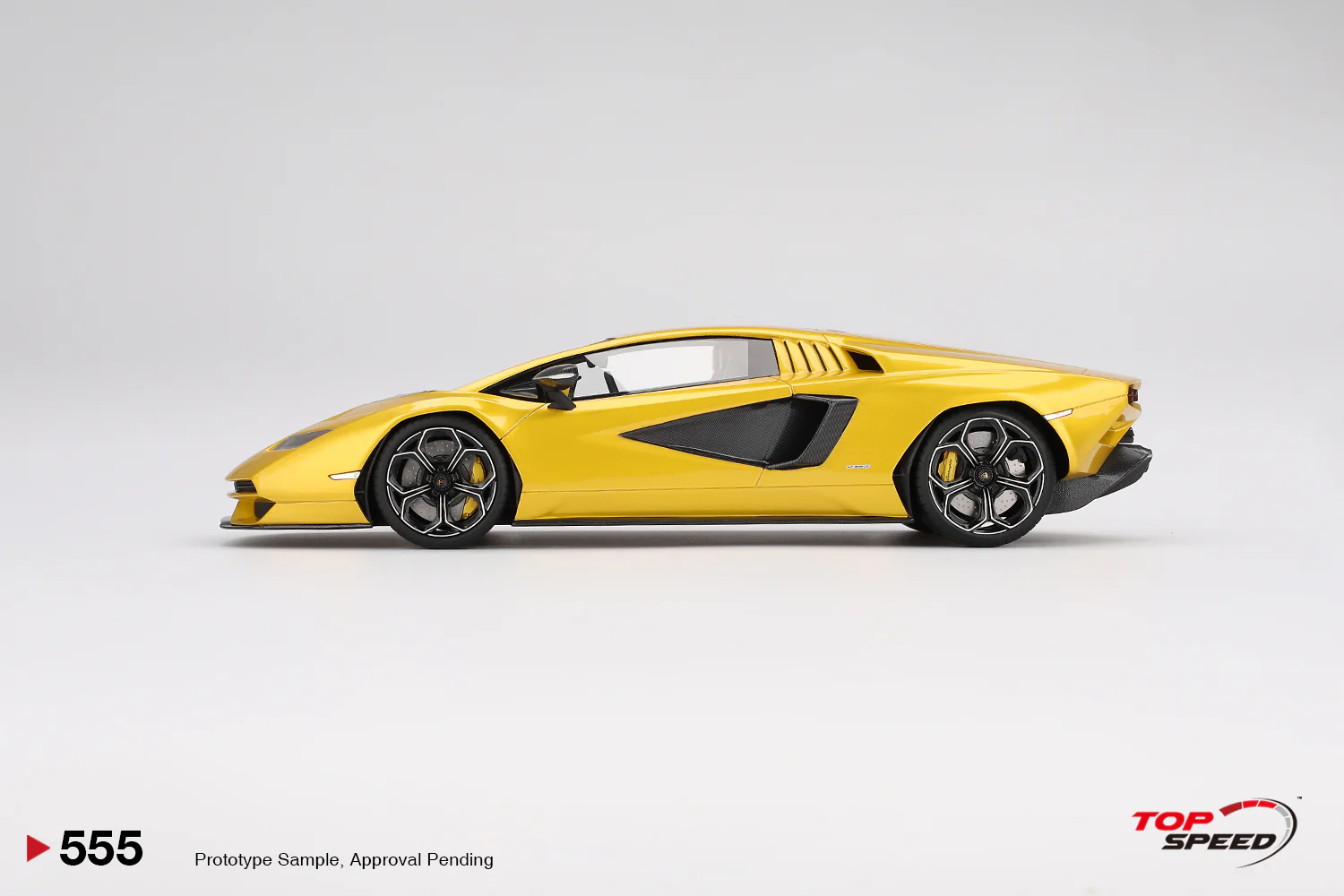 Topspeed Lamborghini Countach LPI 800-4 New Giallo Orion (Yellow) 1:18 - Image 3