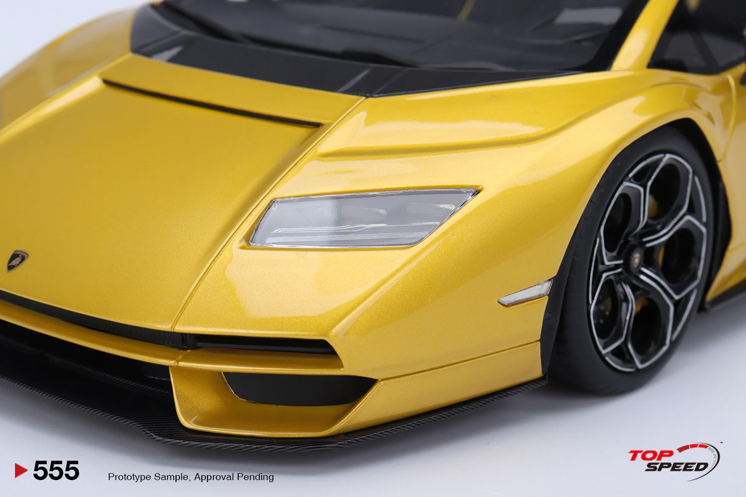 Topspeed Lamborghini Countach LPI 800-4 New Giallo Orion (Yellow) 1:18 - Image 4
