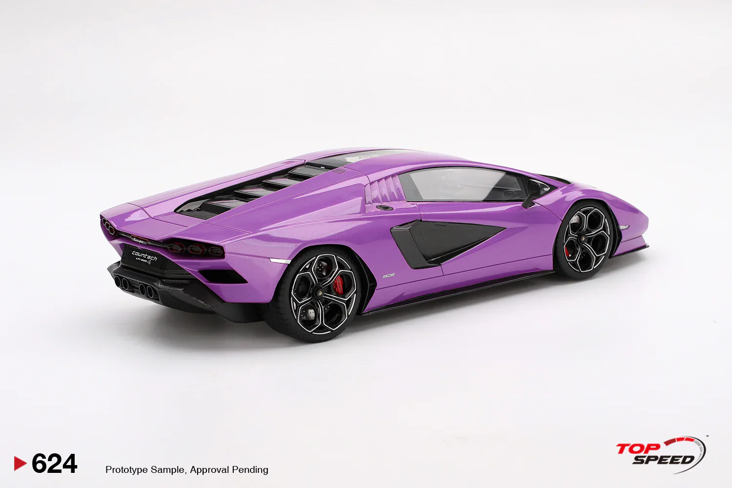 Topspeed Lamborghini Countach LPI 800-4 Viola Metallic Purple 30th Annivesary 1:18 - Image 2