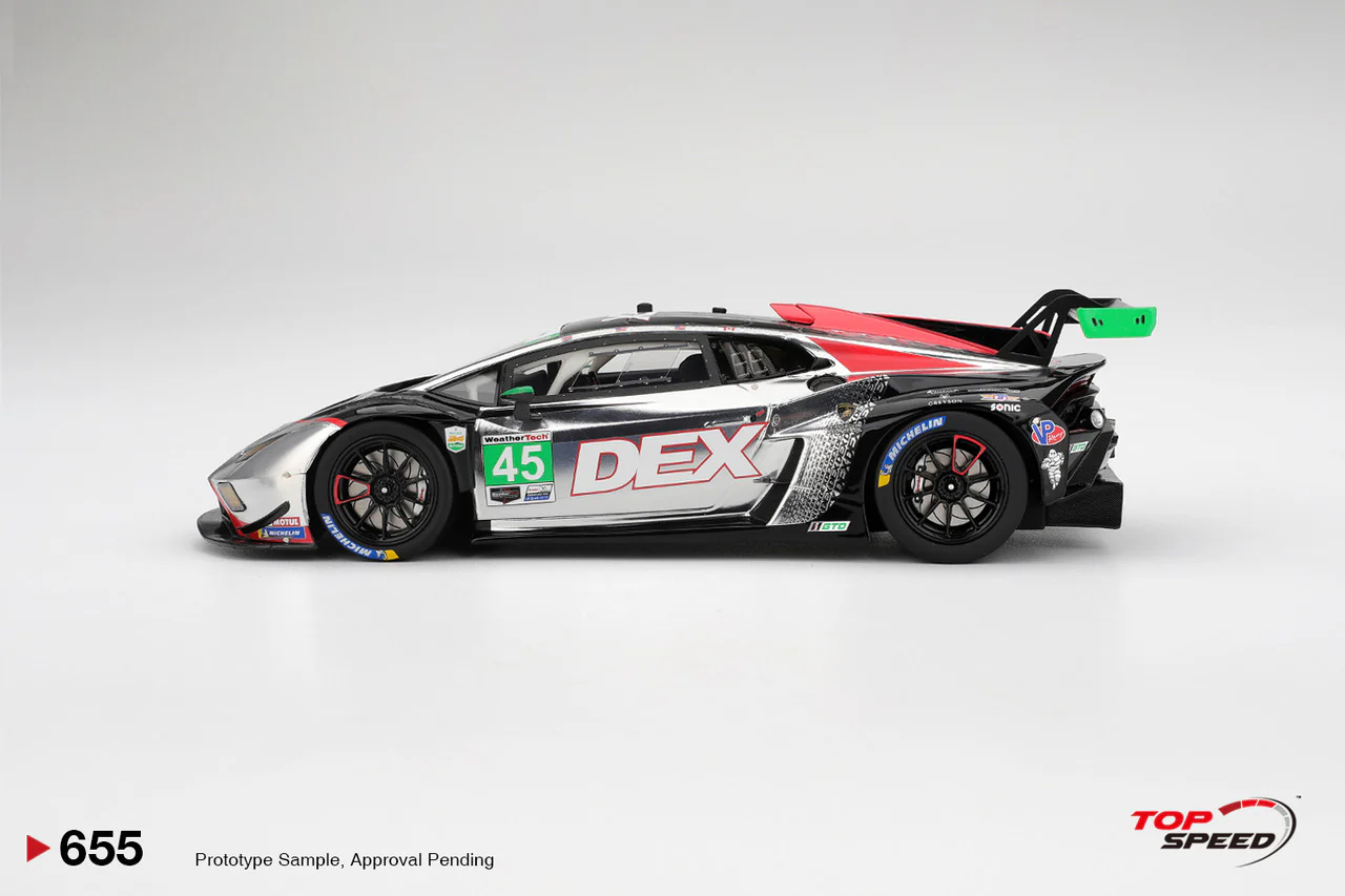 Topspeed Lamborghini Huracan GT3 EVO2 #45 DEX Wayne Taylor Racing IMSA 2025 Daytona 24hrs 1:18 - Image 3