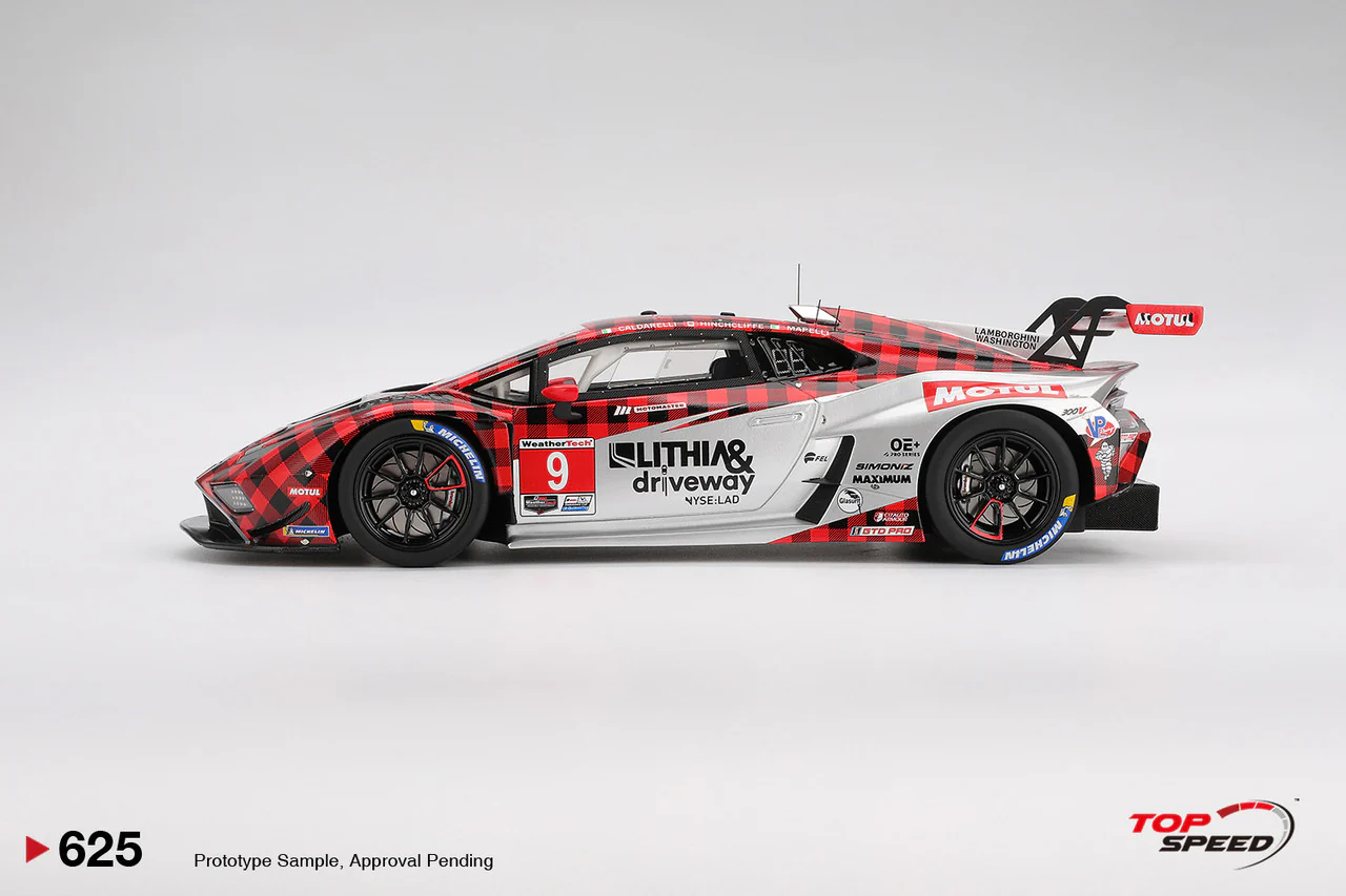 Topspeed Lamborghini Huracan GT3 EVO2 #9 Pfaff Motorsports 12hrs Sebring 2025 1:18 - Image 3