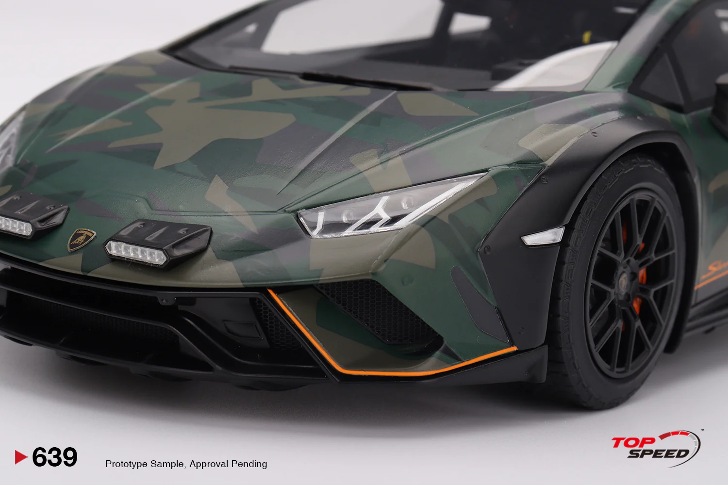 Topspeed Lamborghini Huracan Sterrato All Terrain "BOSCO" Army Livery 1:18 - Image 4