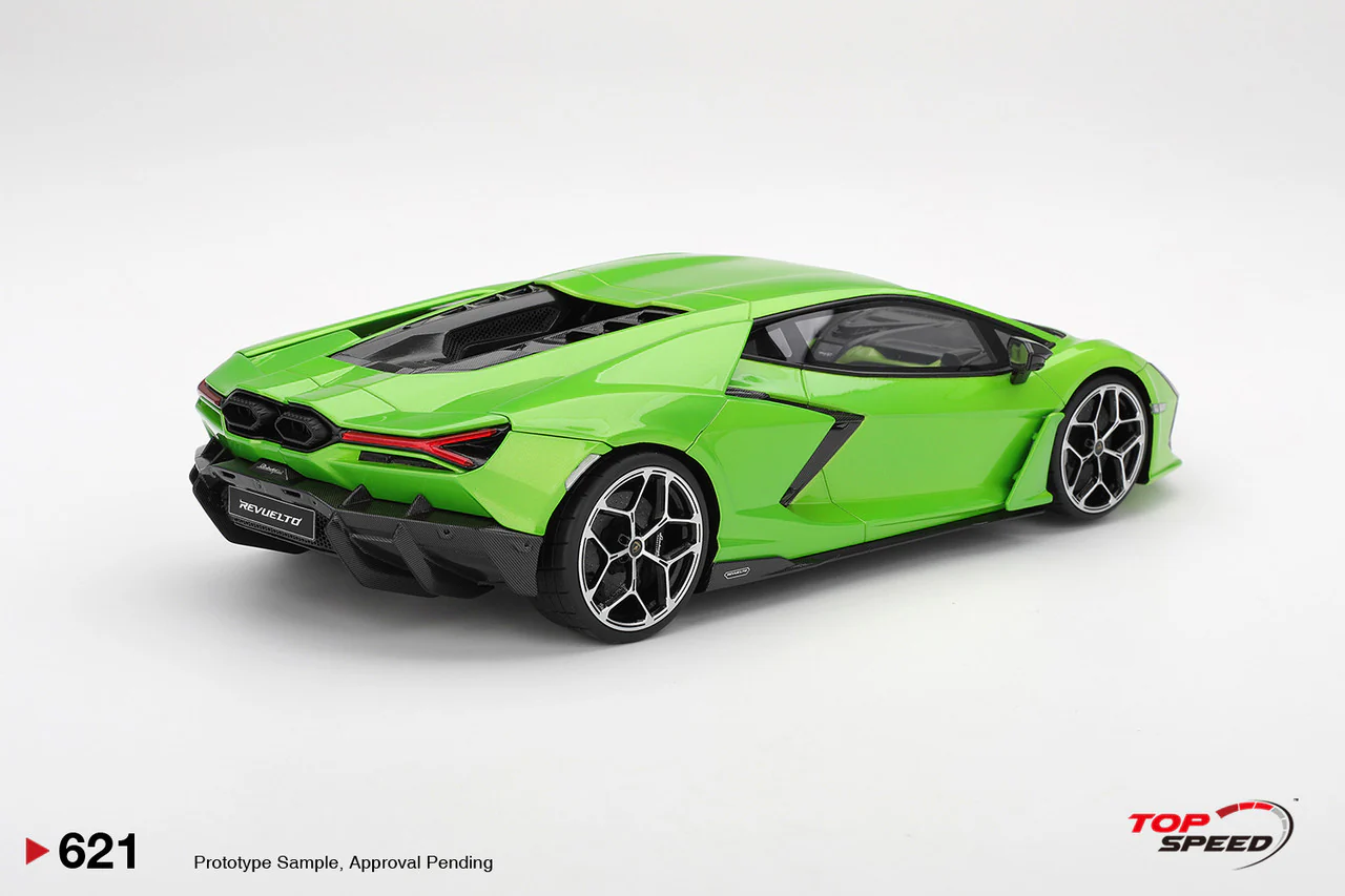 Topspeed Lamborghini Revuelto Verde Selvans (Green Metallic) 1:18 - Image 2