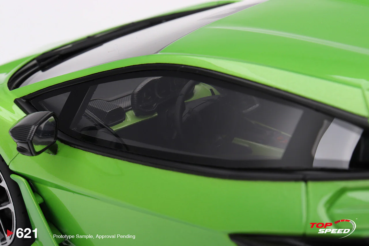 Topspeed Lamborghini Revuelto Verde Selvans (Green Metallic) 1:18 - Image 5
