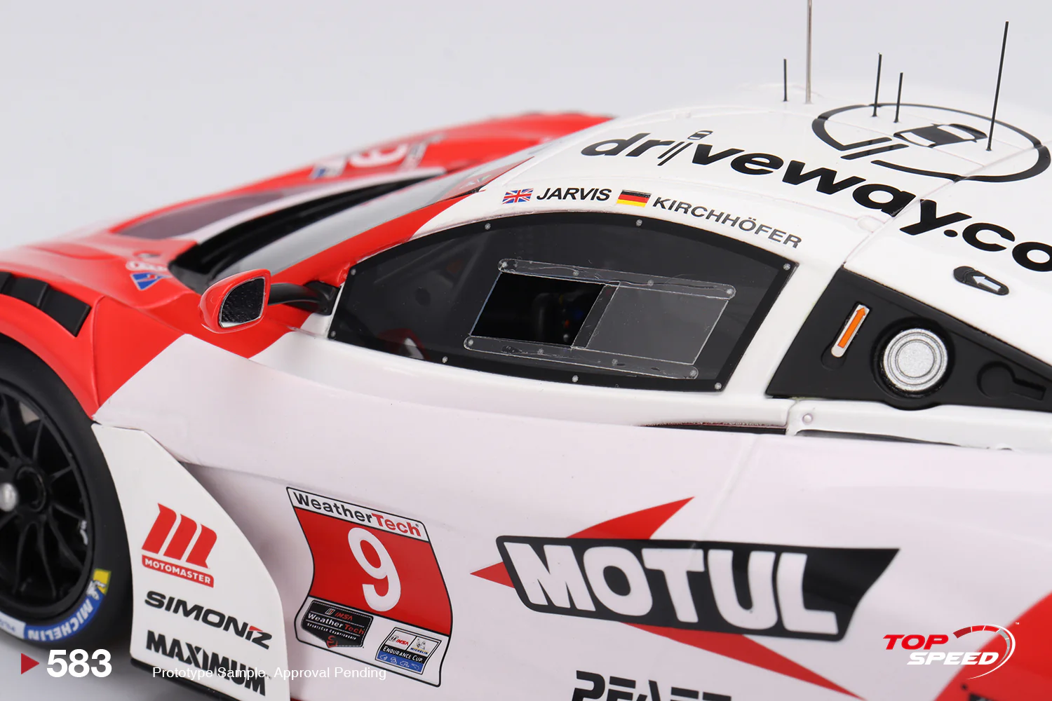 Topspeed Mclaren 720S GT3 EVO #9 Pfaff Motorsport 2024 IMSA Motul Course de Monterey Red 1:18 - Image 5