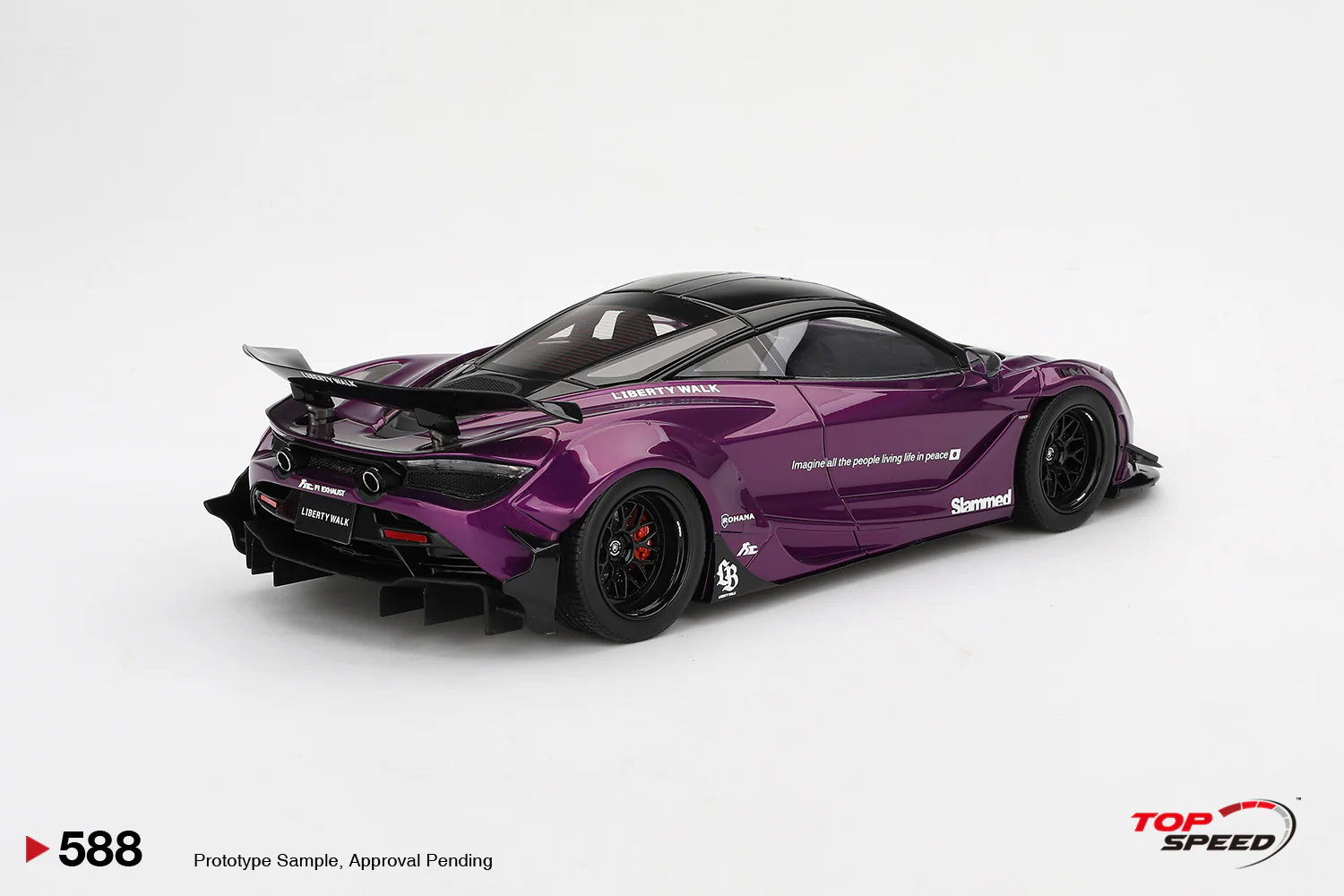 Topspeed Mclaren 720S LB-Works Purple Metallic 1:18 - Image 2