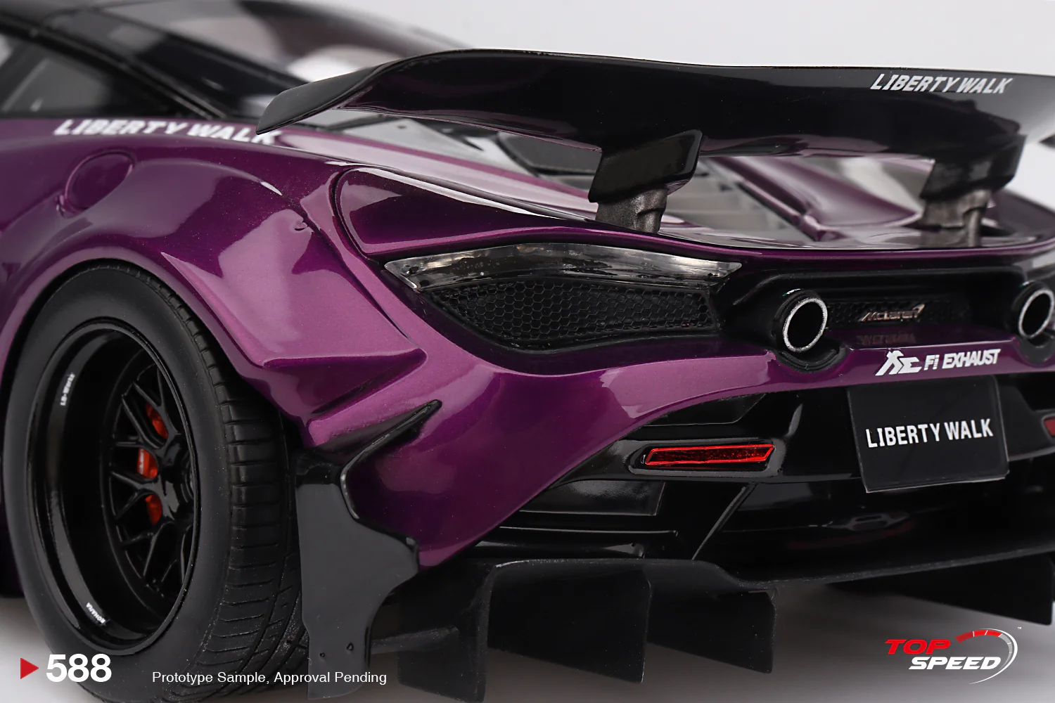 Topspeed Mclaren 720S LB-Works Purple Metallic 1:18 - Image 6