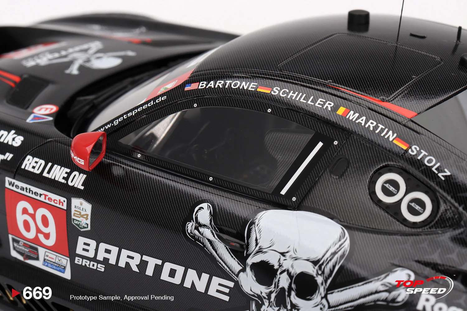 Topspeed Mercedes AMG GT3 EVO #69 GetSpeed 2025 Daytona 24Hrs 1:18 - Image 5