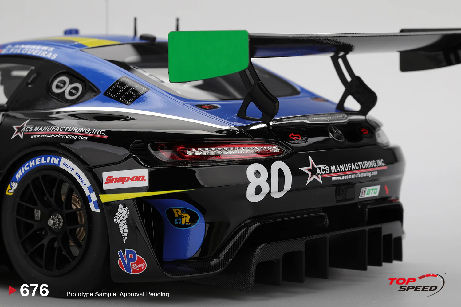 Topspeed Mercedes AMG GT3 EVO #80 Lone Star Racing 2025 Daytona 24Hrs 1:18 - Image 6