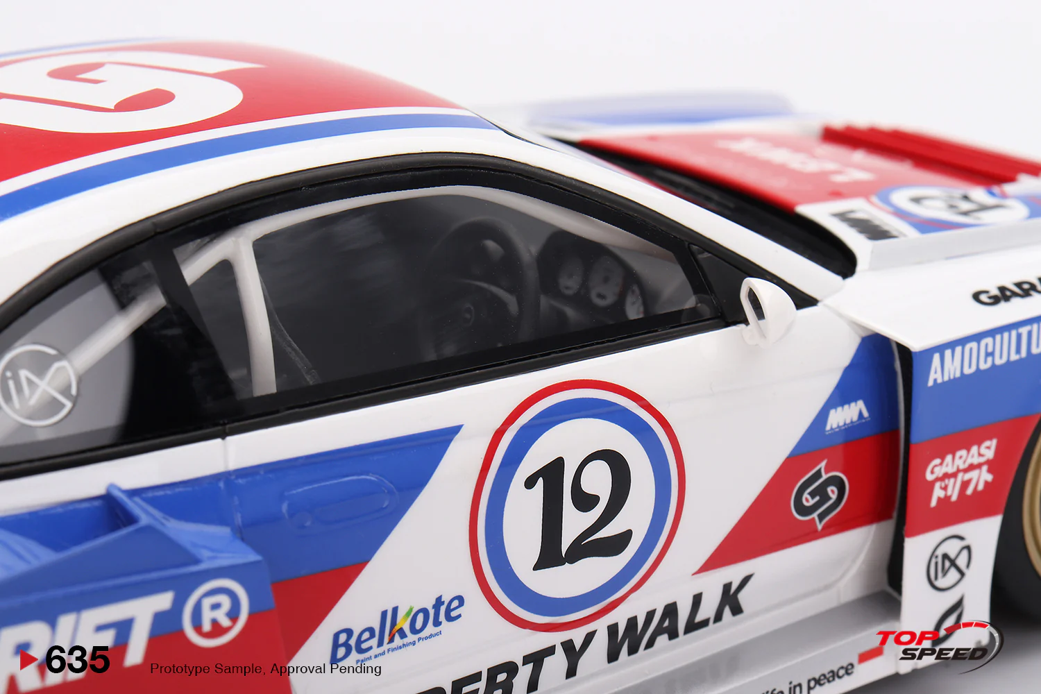 Topspeed Nissan LB-Super Silhouette S15 SILVIA Garasidrift LBWK 2025 White 1:18 - Image 5