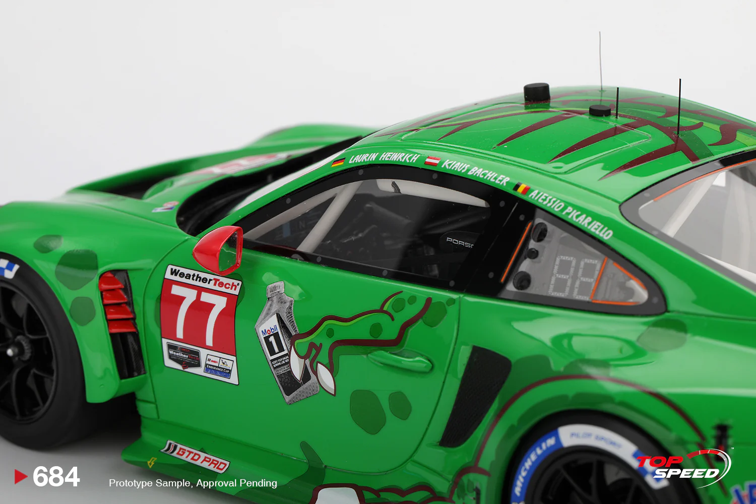 Topspeed Porsche 911 GT3 R (992) #77 Rexy AO Racing IMSA Winner 2025 Sebring 12hrs 1:18 - Image 5