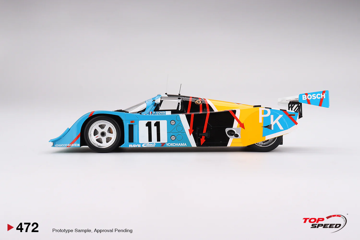 Topspeed Porsche 962 CK6 #11 Porsche Kremer Racing 1990 Le Mans 24 Hrs 1:18 - Image 3