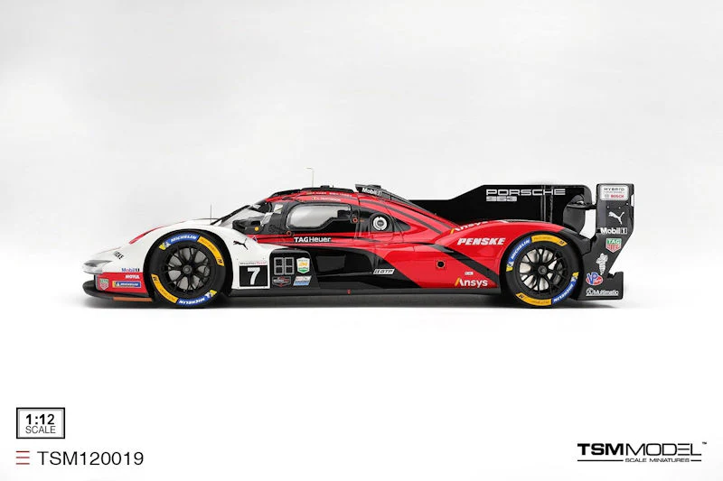 Topspeed Porsche 963 #7 Penske Motorsport IMSA 2025 Daytona 24Hrs Winner Red 1:12 - Image 3