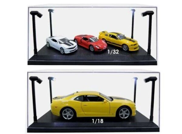 Triple 9 - Accessories - LED Display Case Acrylic with White Plastic Base 1:18 - Image 4