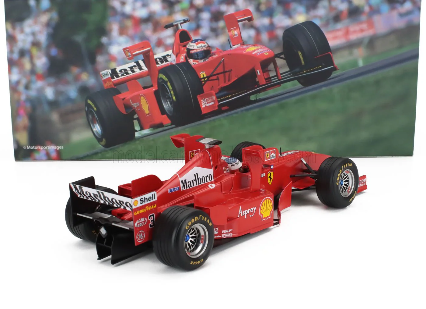 Werk83 Ferrari F1 F300 No 3 w/ Tower Wings 2nd Imola GP 1998 1:18 - Image 4