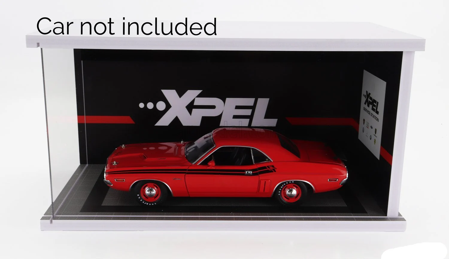 Xpel Garage Workshop Diorama - LED Display Case Acrylic 1:18 - Image 9